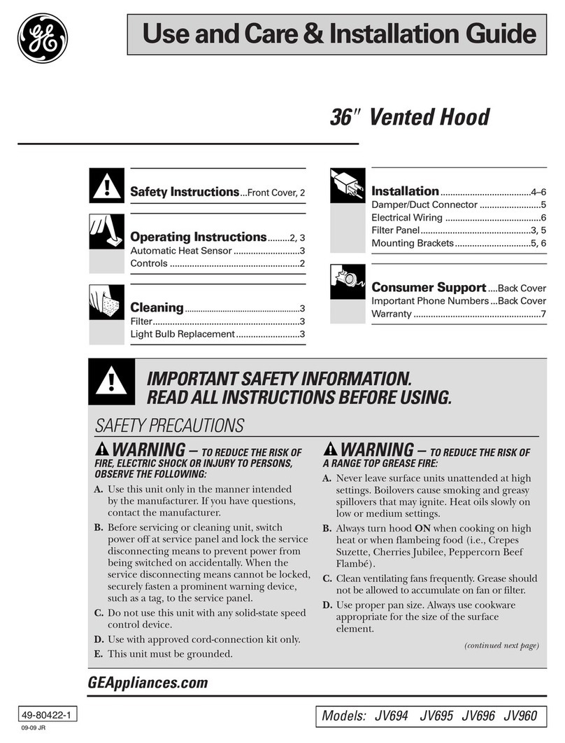 GE JV694SBB Training manual