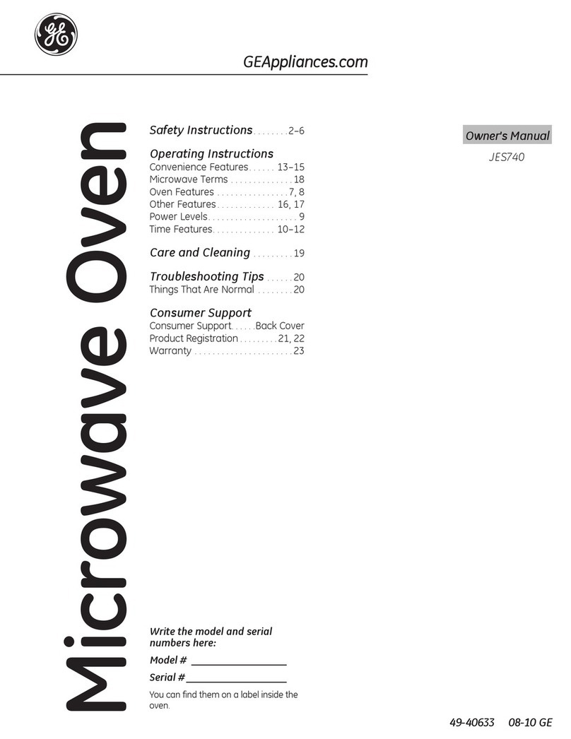 GE JE740DRWW User manual