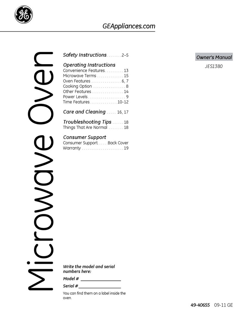 GE JES1380DRBB User manual GE JES1380DRBB User manual