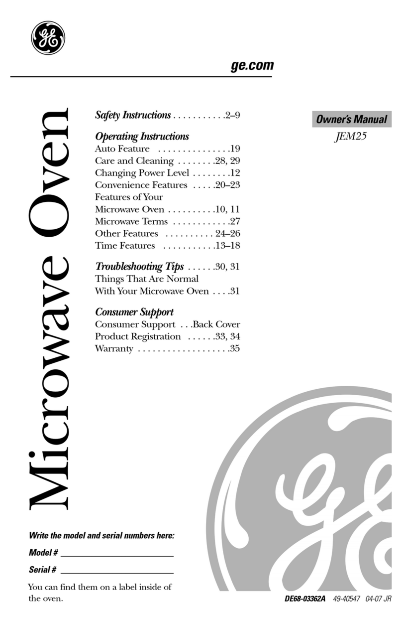 GE JEM25DMWW User manual