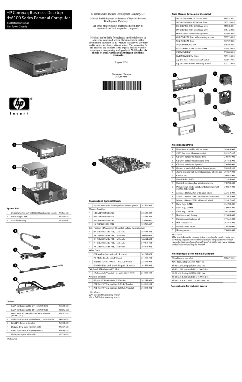 HP Compaq dx6100 ST Manual