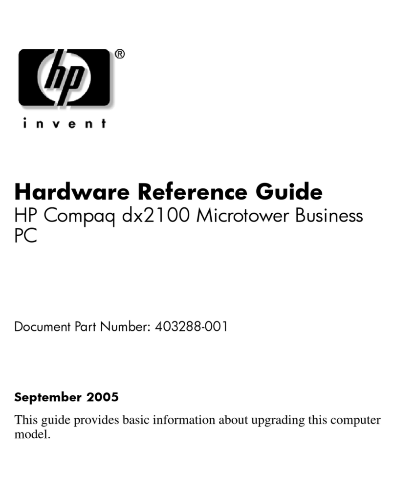 HP Compaq dx2100 MT Series Hardware reference guide