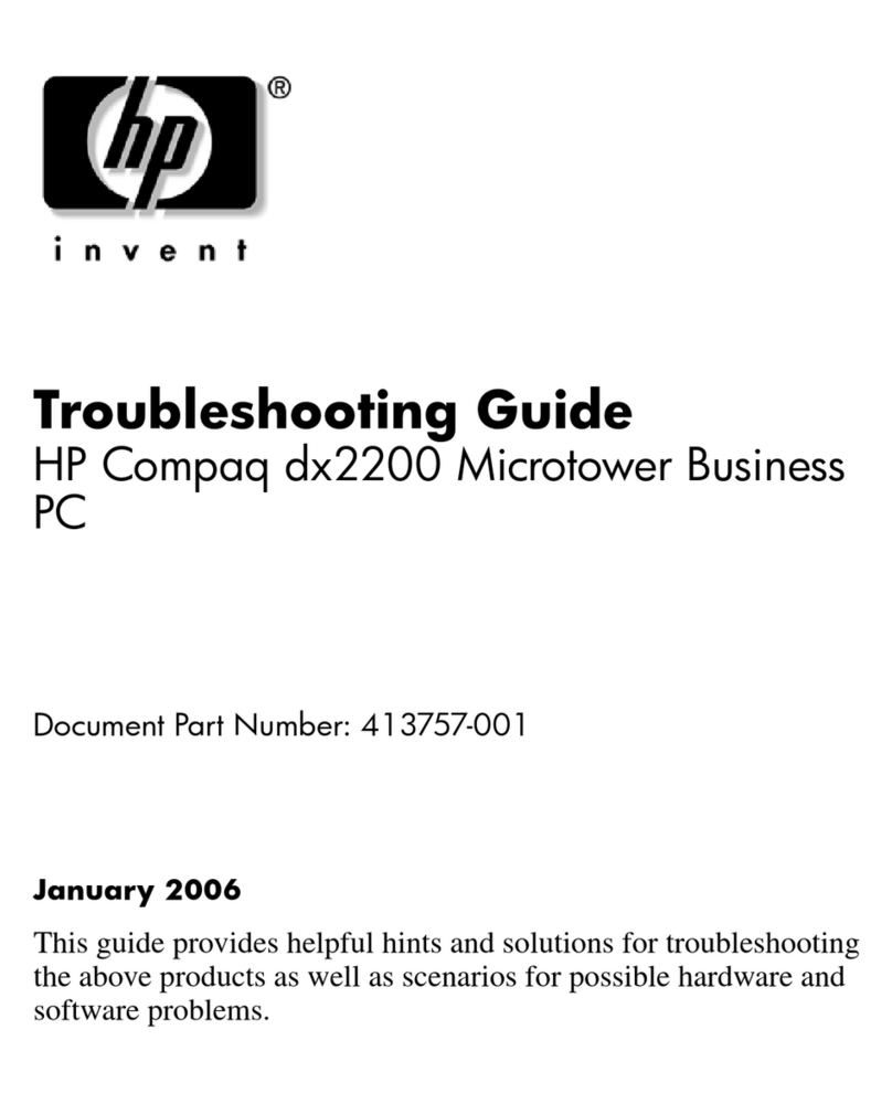 HP Compaq dx2200 MT Series User manual HP Compaq dx2200 MT Series User manual