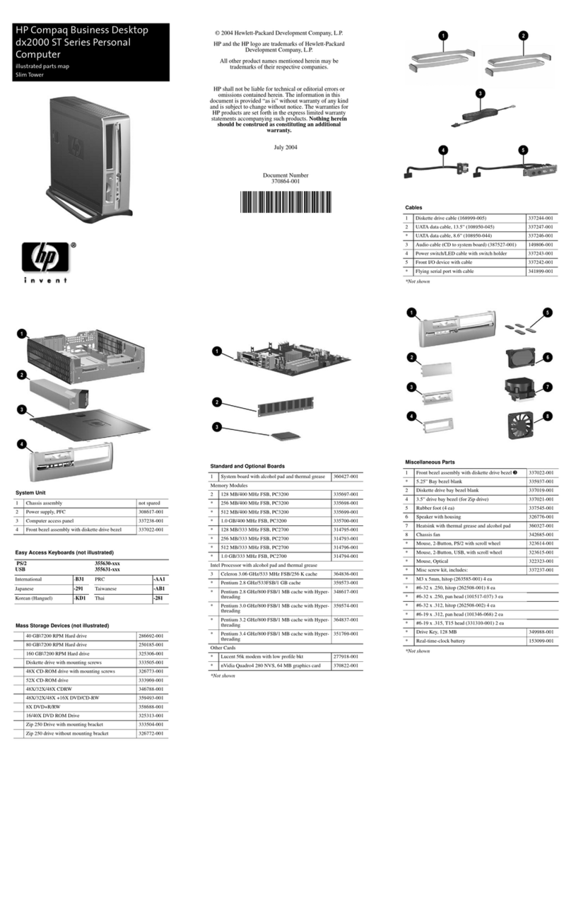 HP Compaq dx2000 ST Manual HP Compaq dx2000 ST Manual