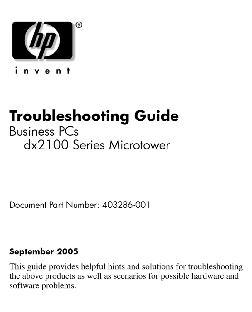 HP Compaq dx2100 MT Series User manual