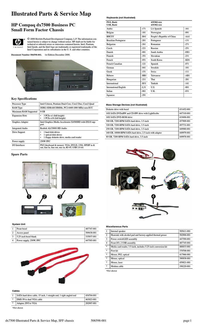 HP Compaq dx7500 User manual