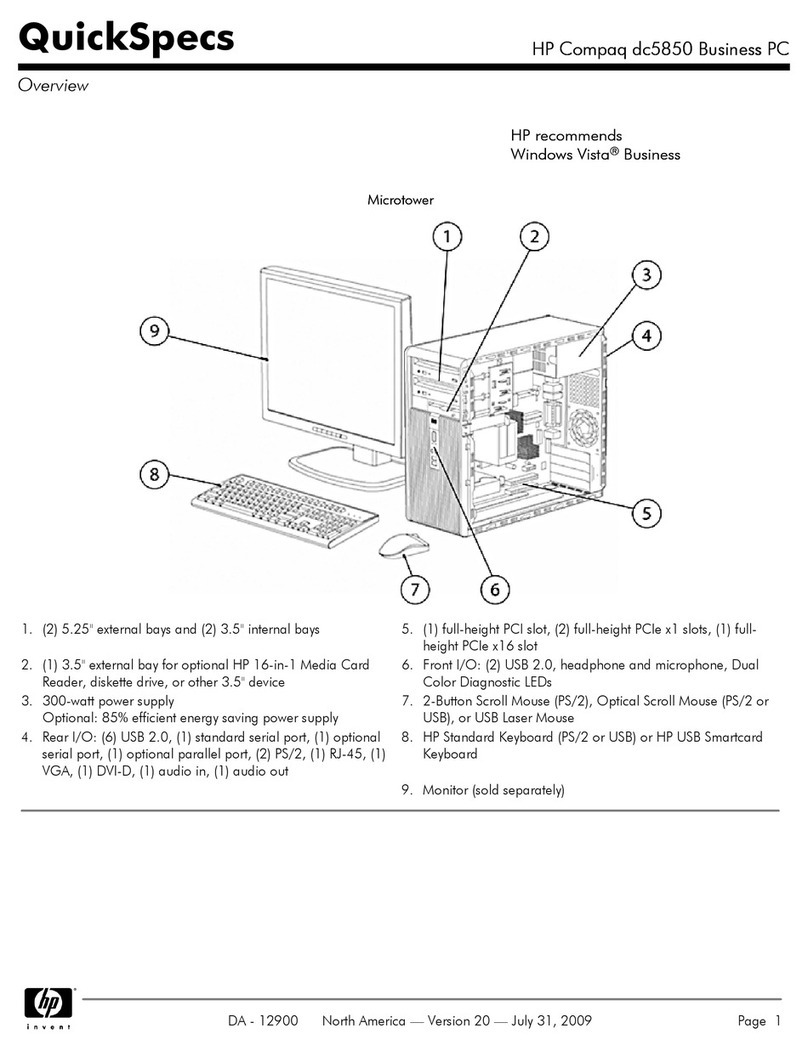 HP Compaq dc5850 User manual