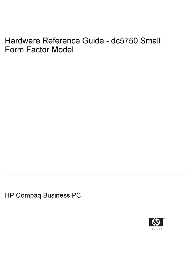 HP Compaq dc5750 SFF Hardware reference guide