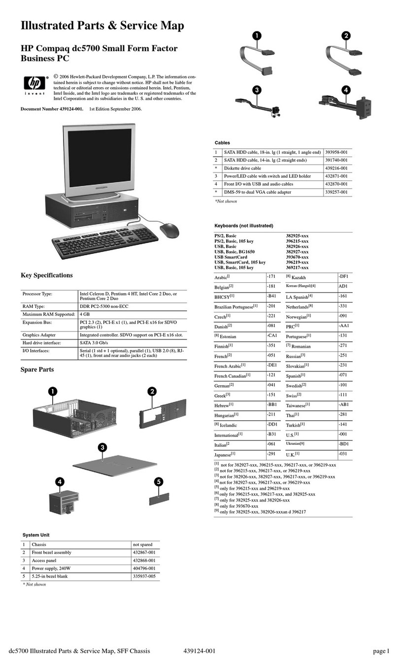 HP Compaq dc5700 SFF Manual