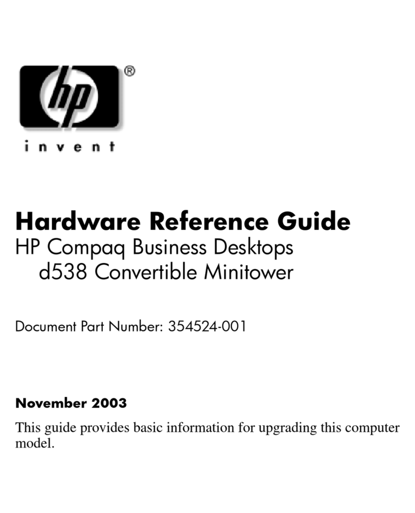 HP Compaq d538 MT Operating and maintenance manual HP Compaq d538 MT Operating and maintenance manual