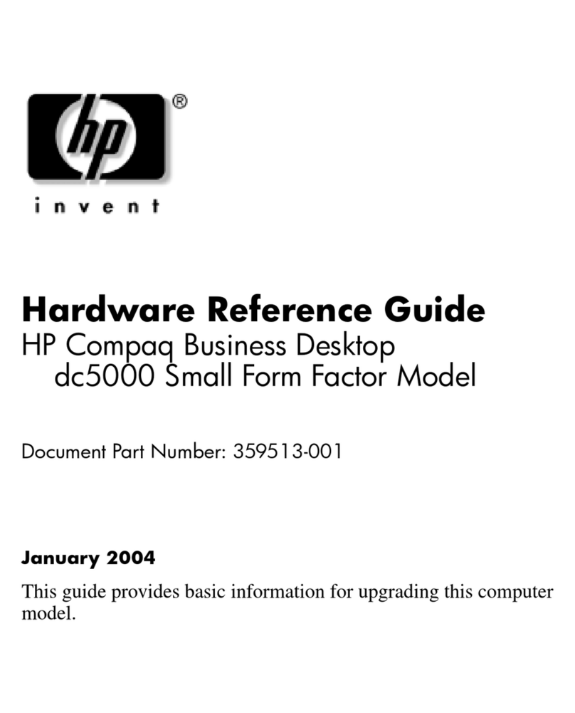 HP Compaq dc5000 SFF Operating and maintenance manual HP Compaq dc5000 SFF Operating and maintenance manual