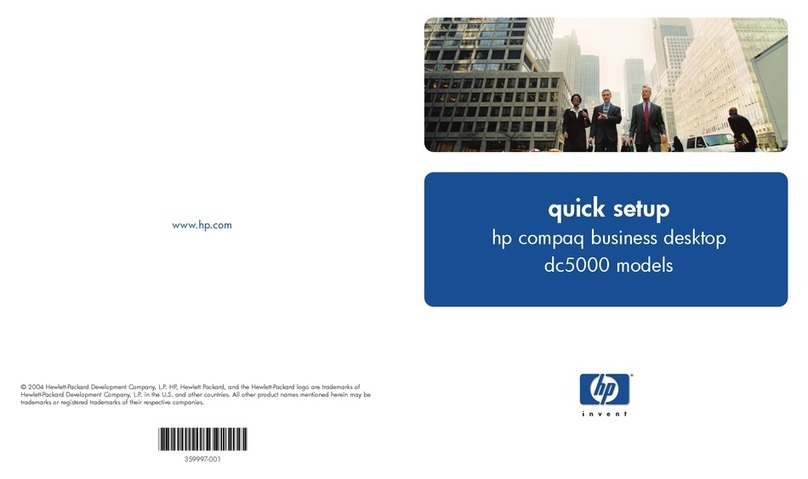 HP Compaq dc5000 MT Specification sheet