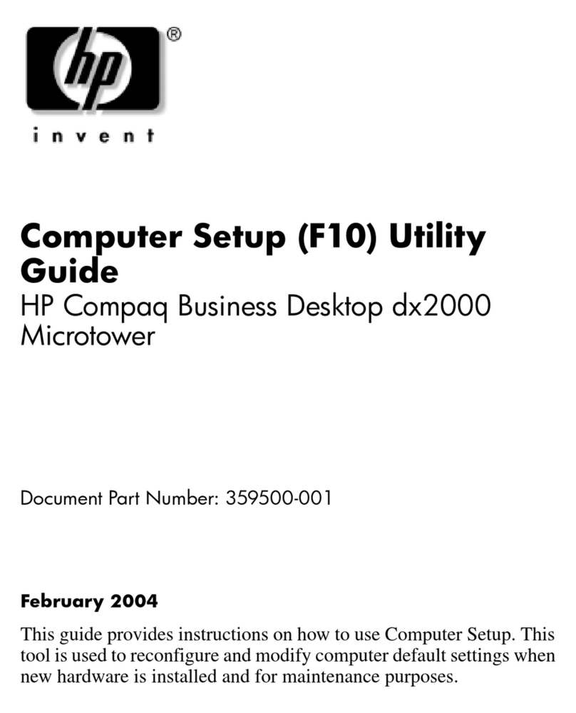 HP Compaq dx2000 MT Manual HP Compaq dx2000 MT Manual