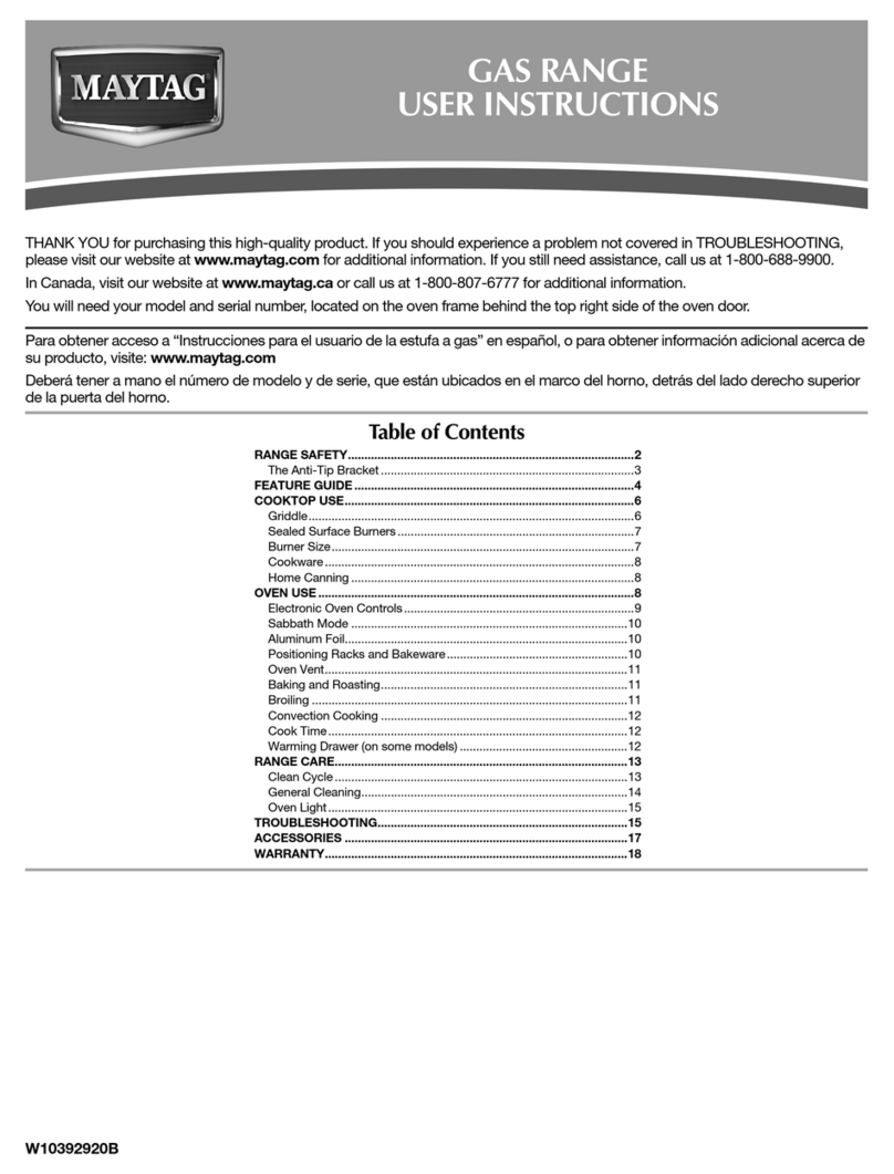 Maytag MGR8880AW User instructions