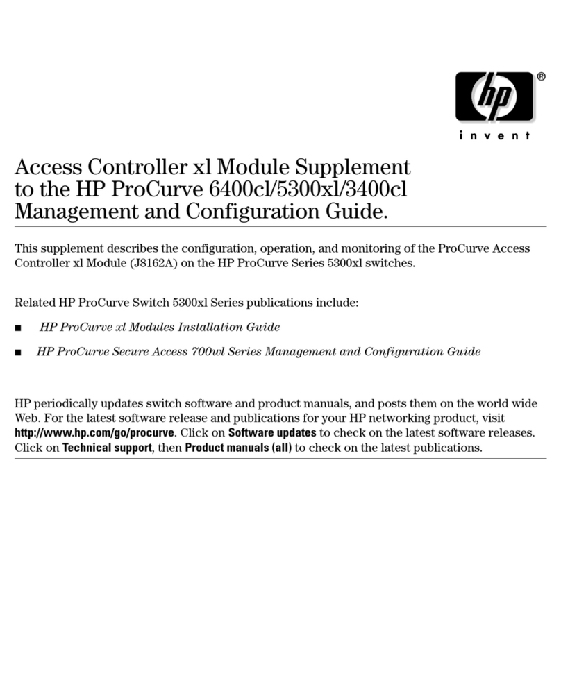 HP ProCurve J8162A Manual