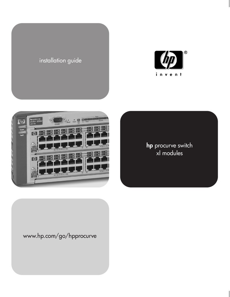 HP ProCurve J4852A User manual HP ProCurve J4852A User manual