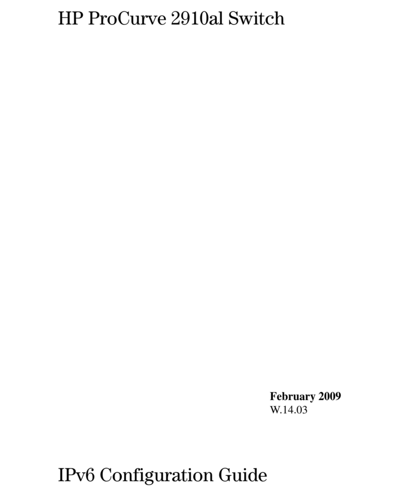 HP ProCurve 2910al-24G supplementary guide HP ProCurve 2910al-24G supplementary guide