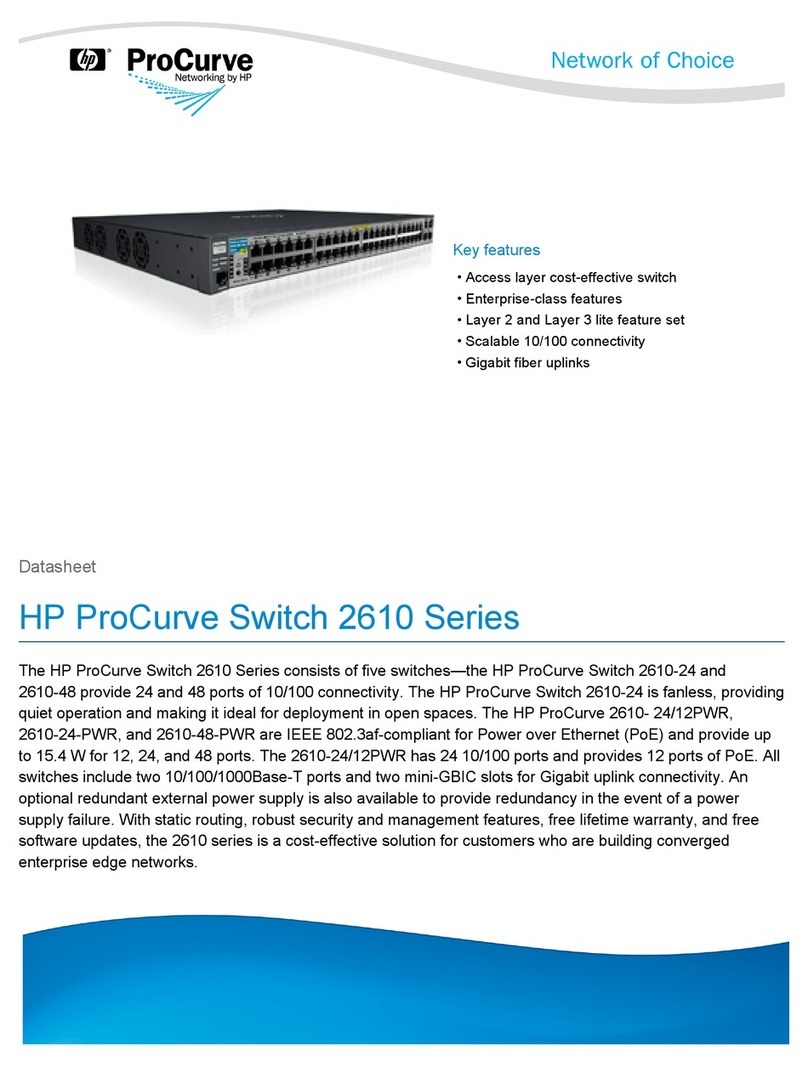 HP ProCurve 2610-24 User manual