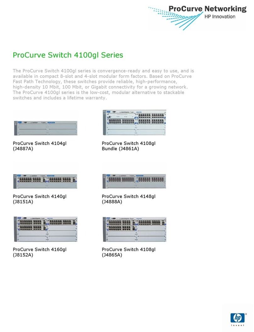 HP ProCurve 4148 User manual