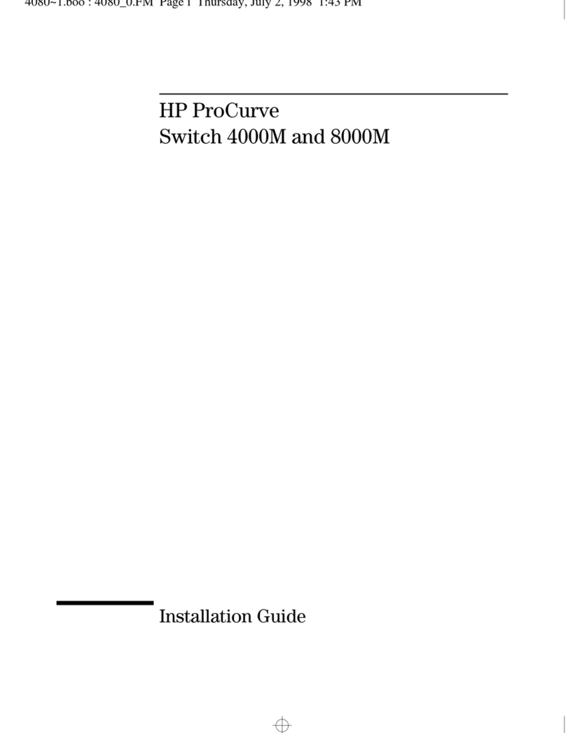 HP ProCurve 1600M installation guide