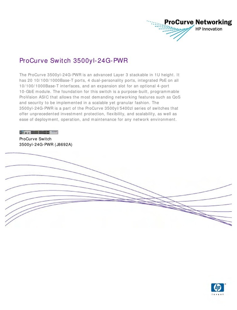 HP ProCurve 3500yl-24G-PWR Specifications