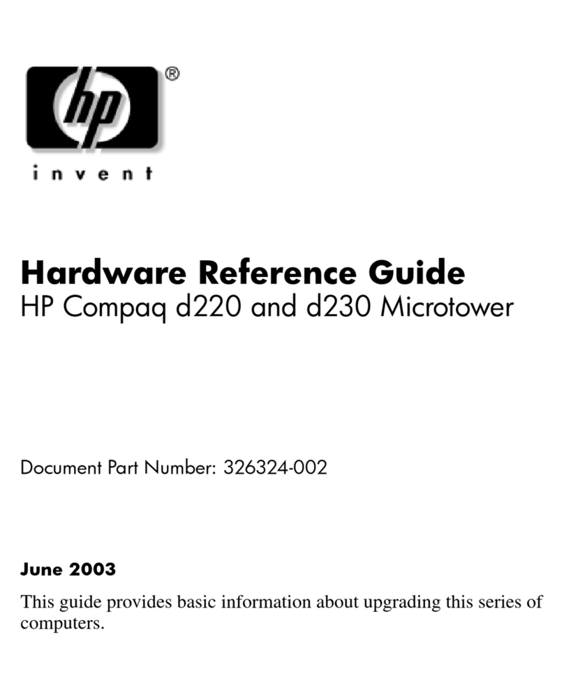 HP Compaq d220 MT Operating and maintenance manual