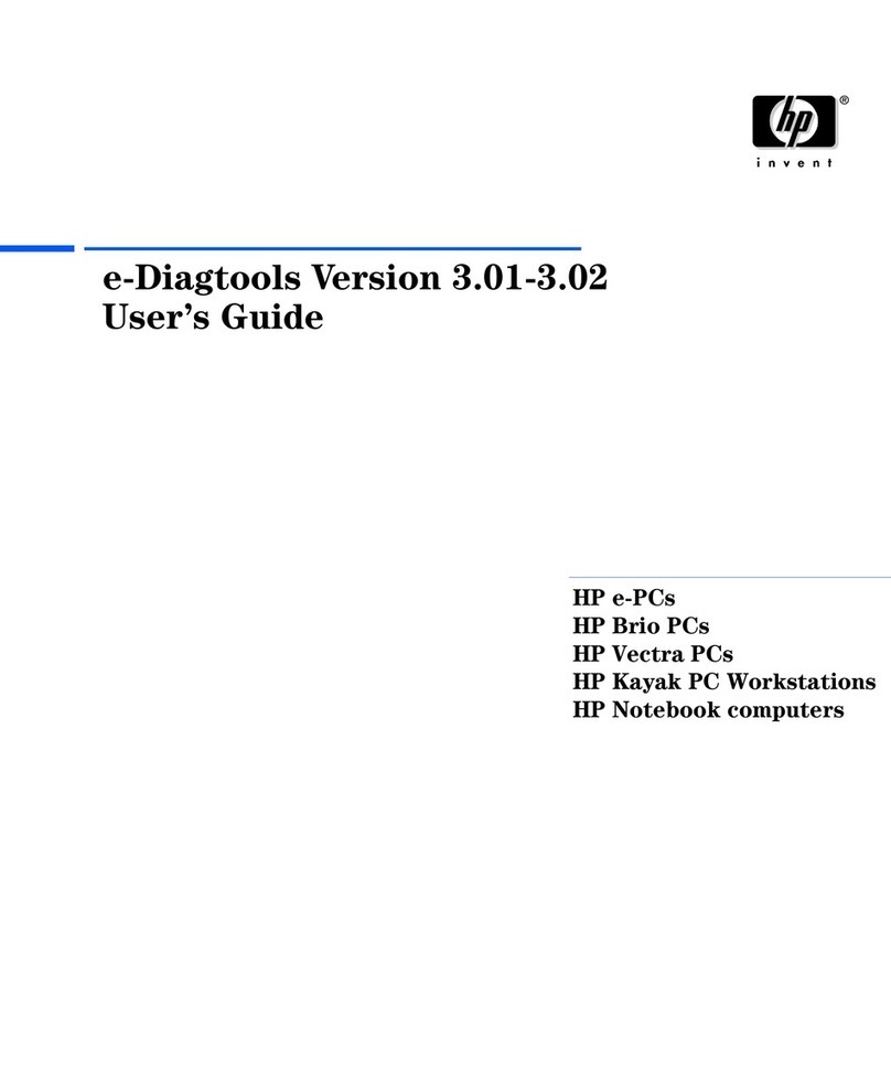 HP e-Diagtools 3.02 Manual