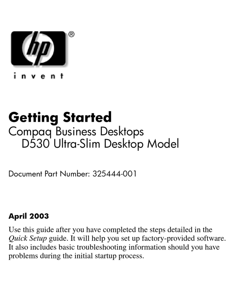 HP D530 - Compaq Business Desktop User manual