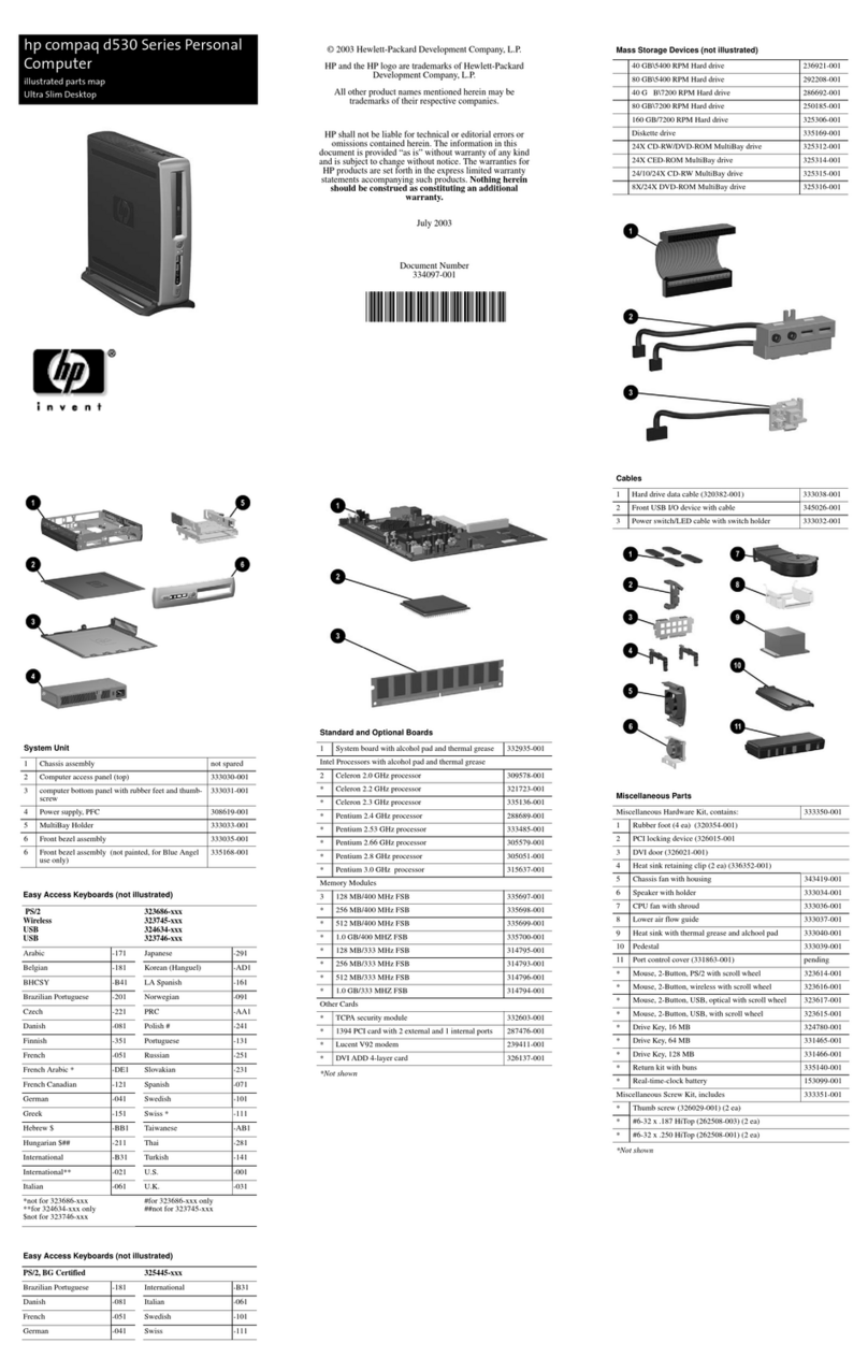 HP D530 - Compaq Business Desktop Manual