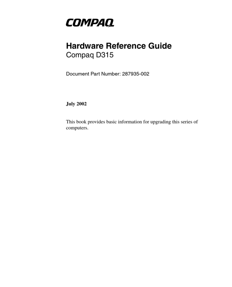 HP Compaq D315 Operating and maintenance manual