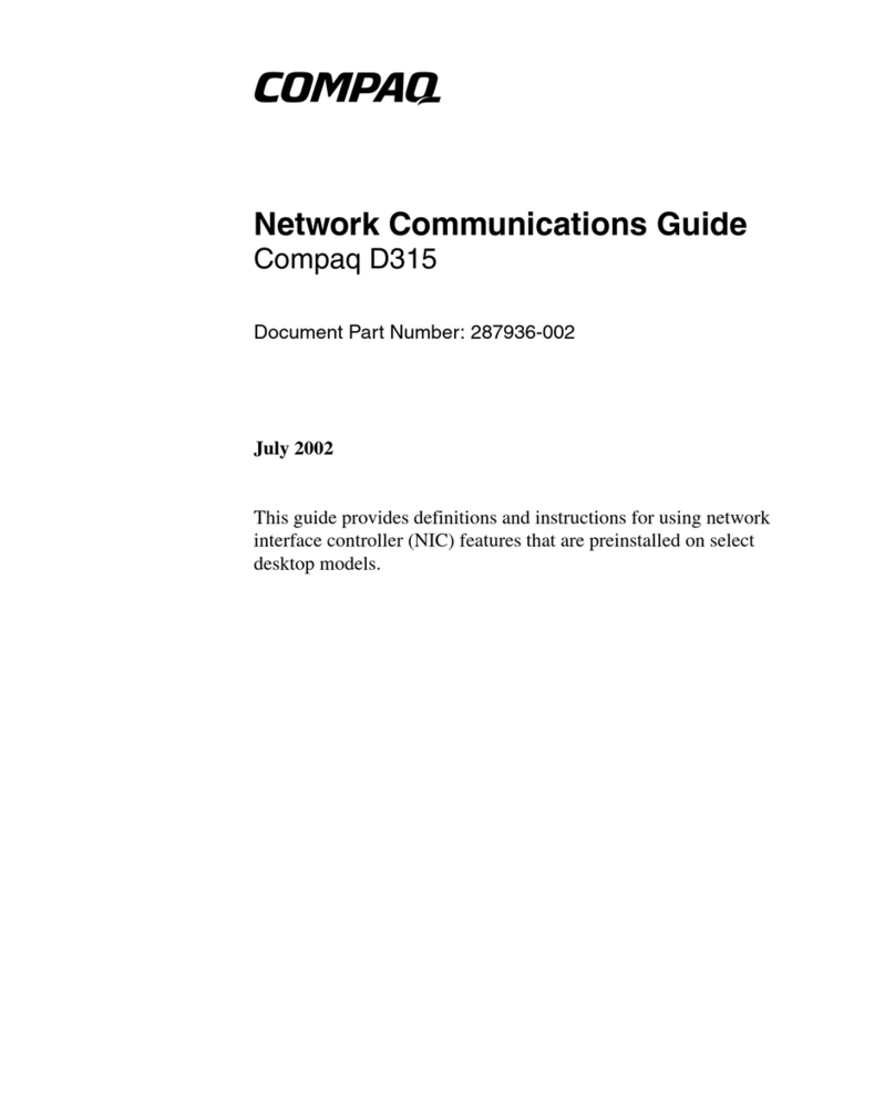 HP Compaq D315 Use and care manual