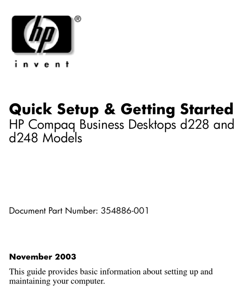 HP Compaq d228 MT Specification sheet HP Compaq d228 MT Specification sheet