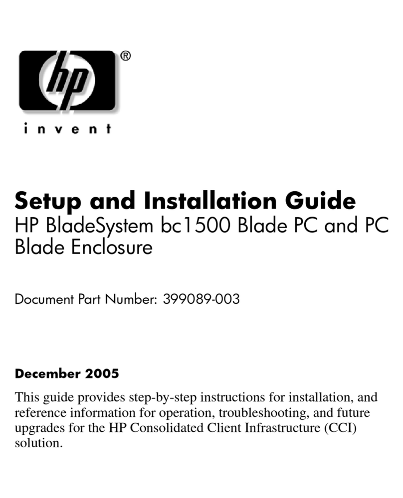 HP Bc1500 - BladeSystem - Blade PC Operating and safety instructions