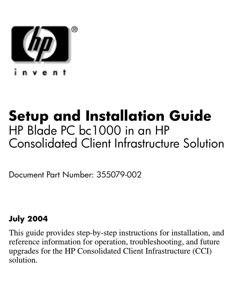HP Blade bc1000 Operating and safety instructions