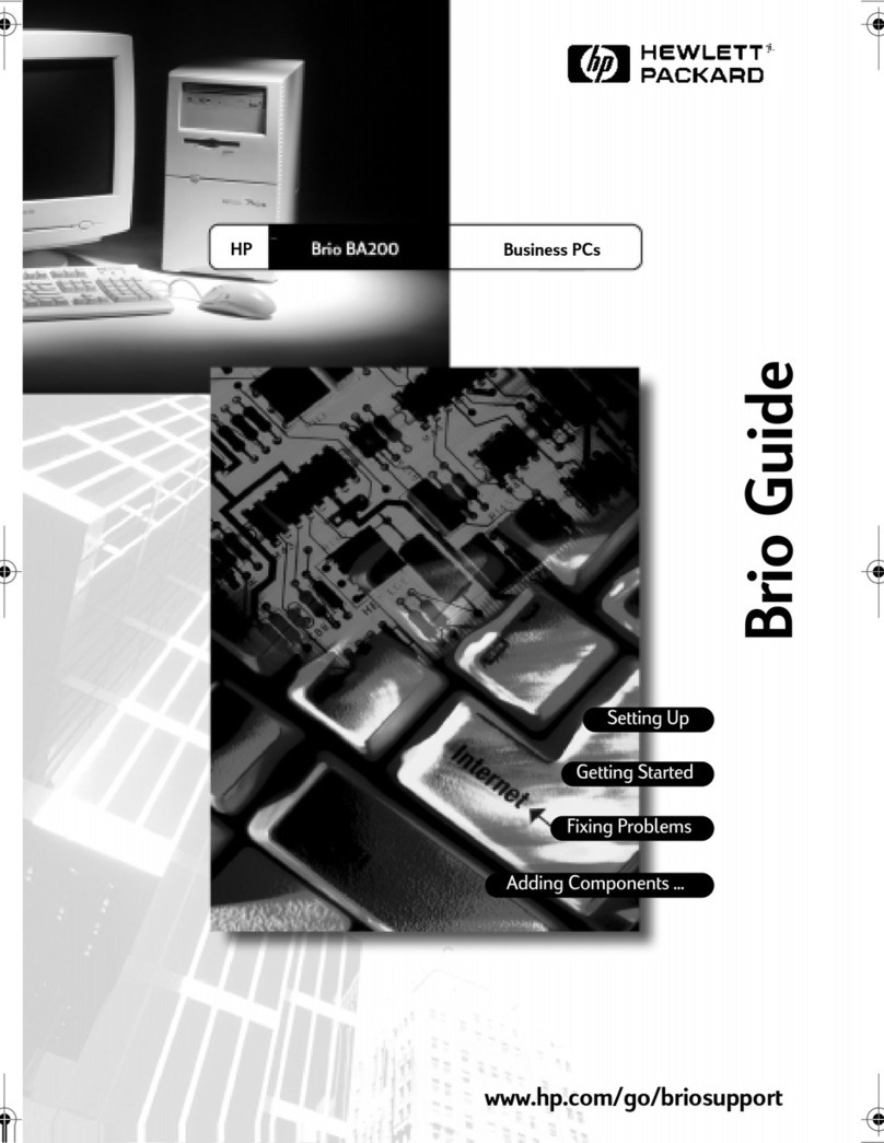 HP Brio BA200 User manual