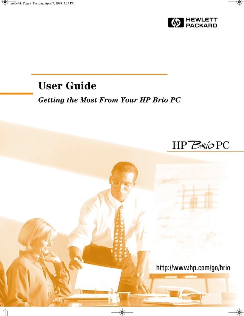 HP Brio 8300 User manual