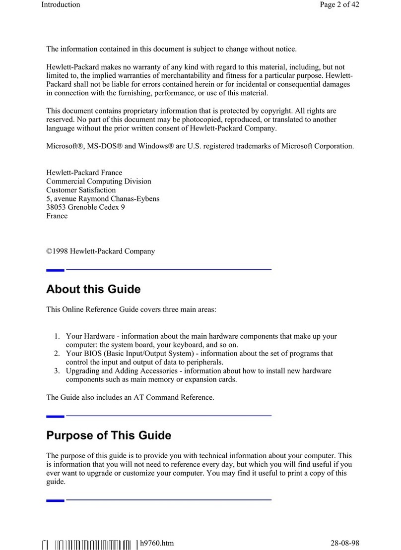 HP Brio 8413 User manual