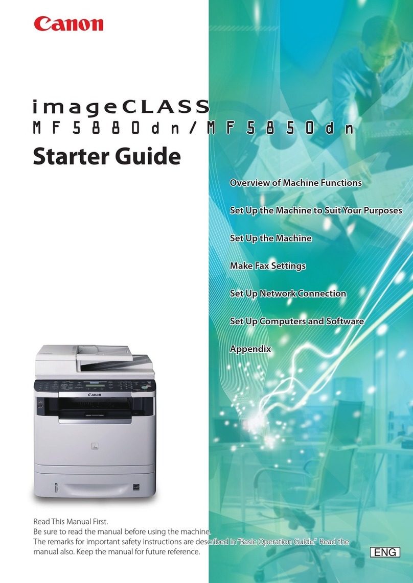 Canon imageCLASS MF5880dn Safety guide