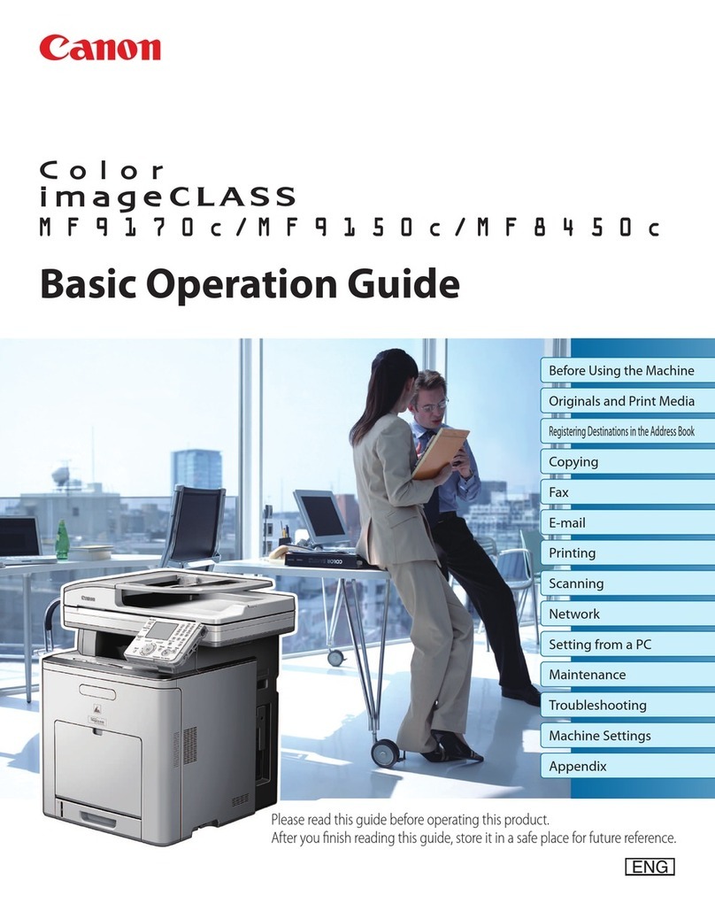 Canon imageCLASS MF8450c Assembly instructions