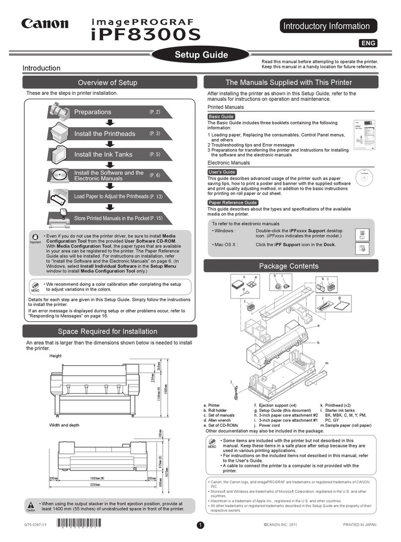 Canon imagePROGRAF iPF8300S User manual