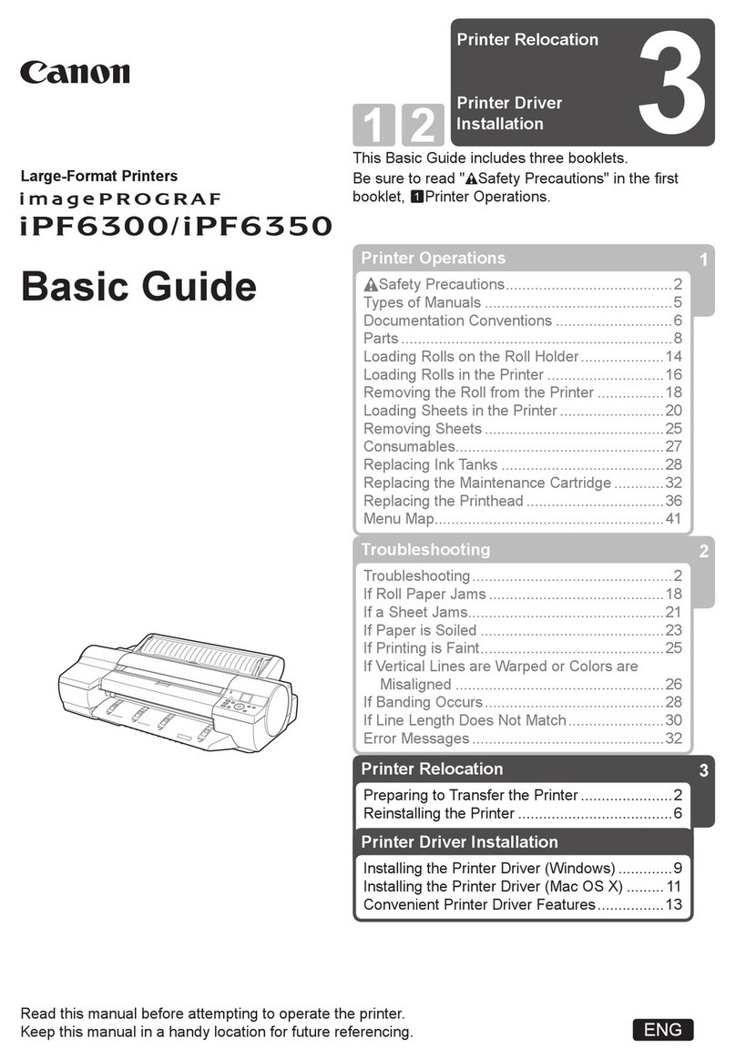 Canon imagePROGRAF iPF6350 User guide Canon imagePROGRAF iPF6350 User guide