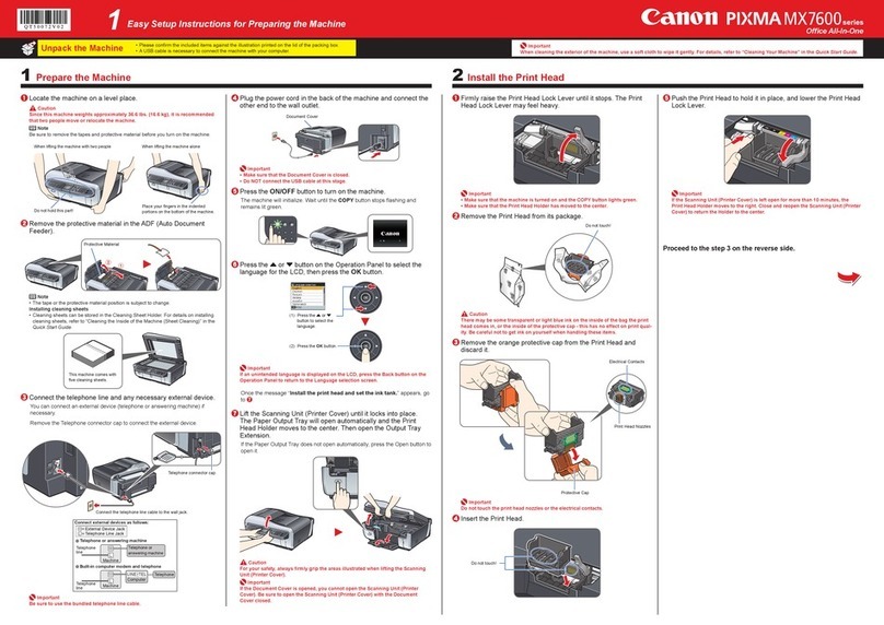 Canon PIXMA MX7600 Manual