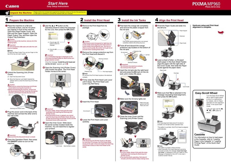 Canon PIXMA MP960 Manual