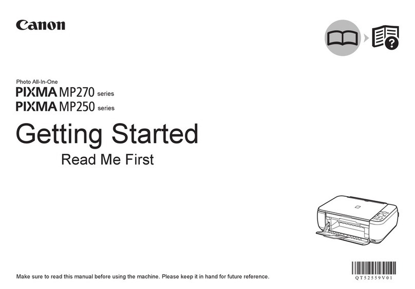 Canon PIXMA MP270 User manual