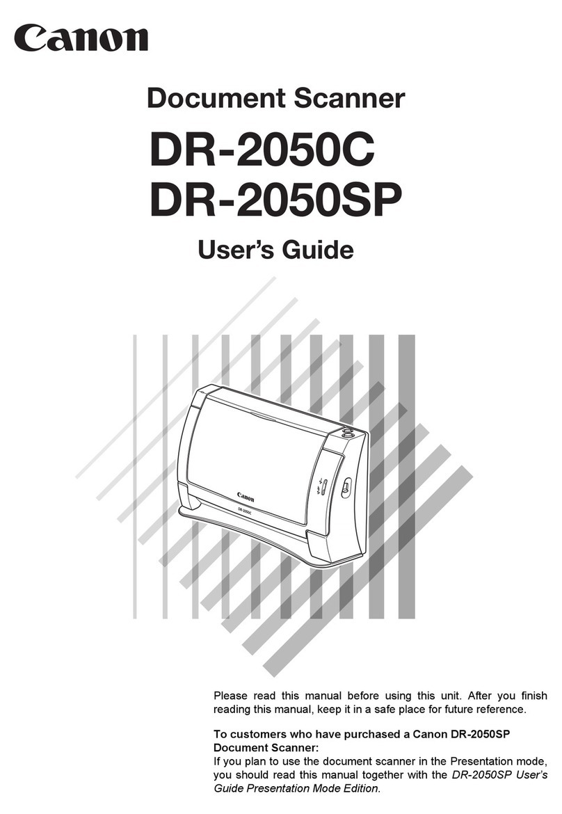 Canon imageFORMULA DR-2050C User manual