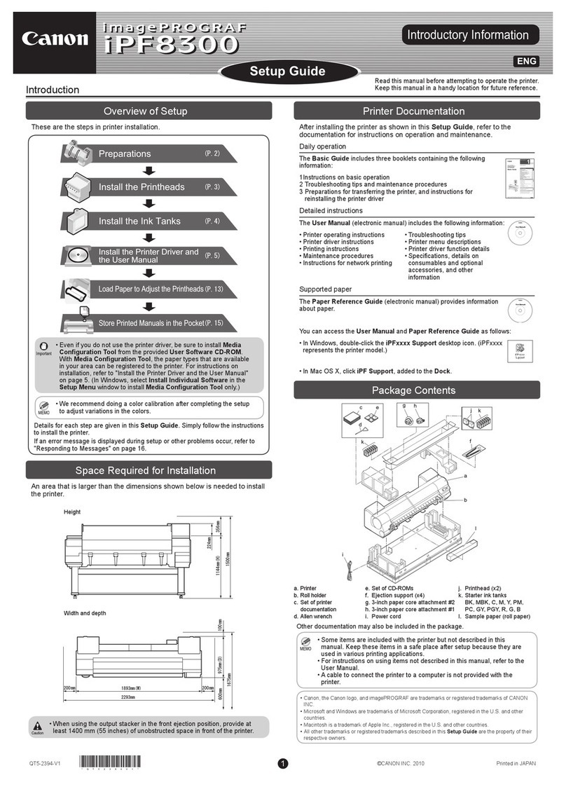 Canon imagePROGRAF iPF8300 User manual