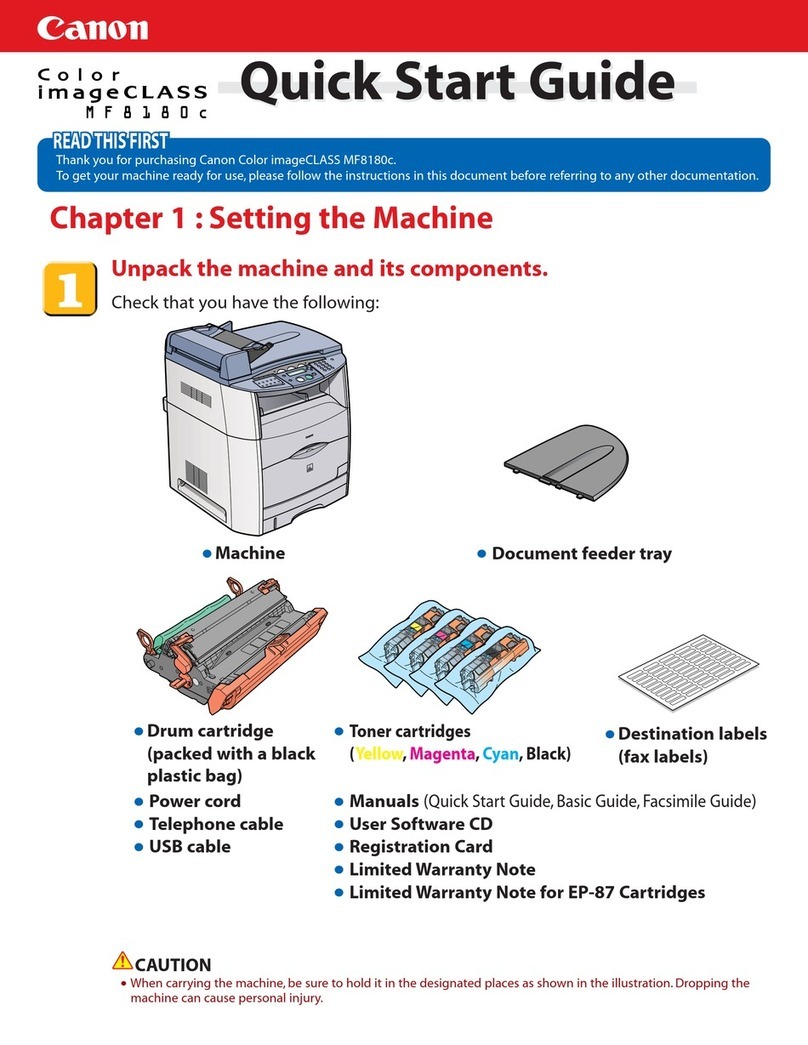 Canon Color imageCLASS 8180c User manual