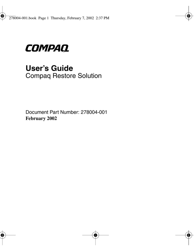 HP Compaq Presario User manual