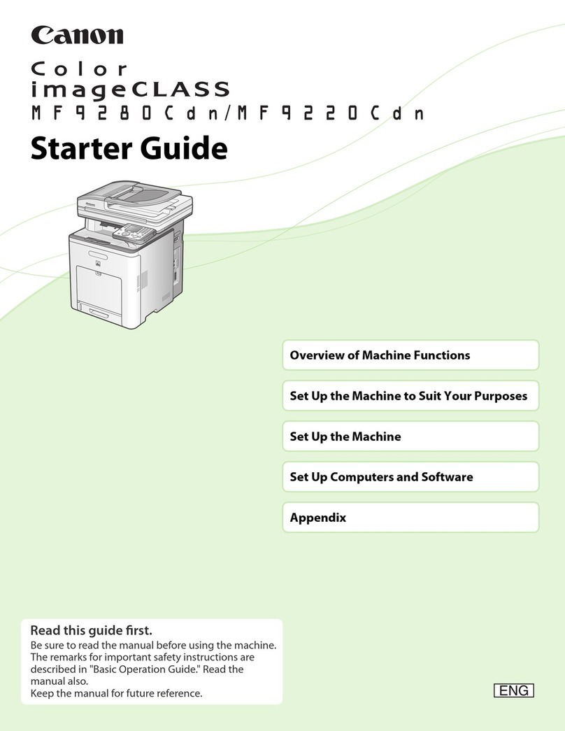 Canon Color imageCLASS MF9220Cdn Safety guide Canon Color imageCLASS MF9220Cdn Safety guide