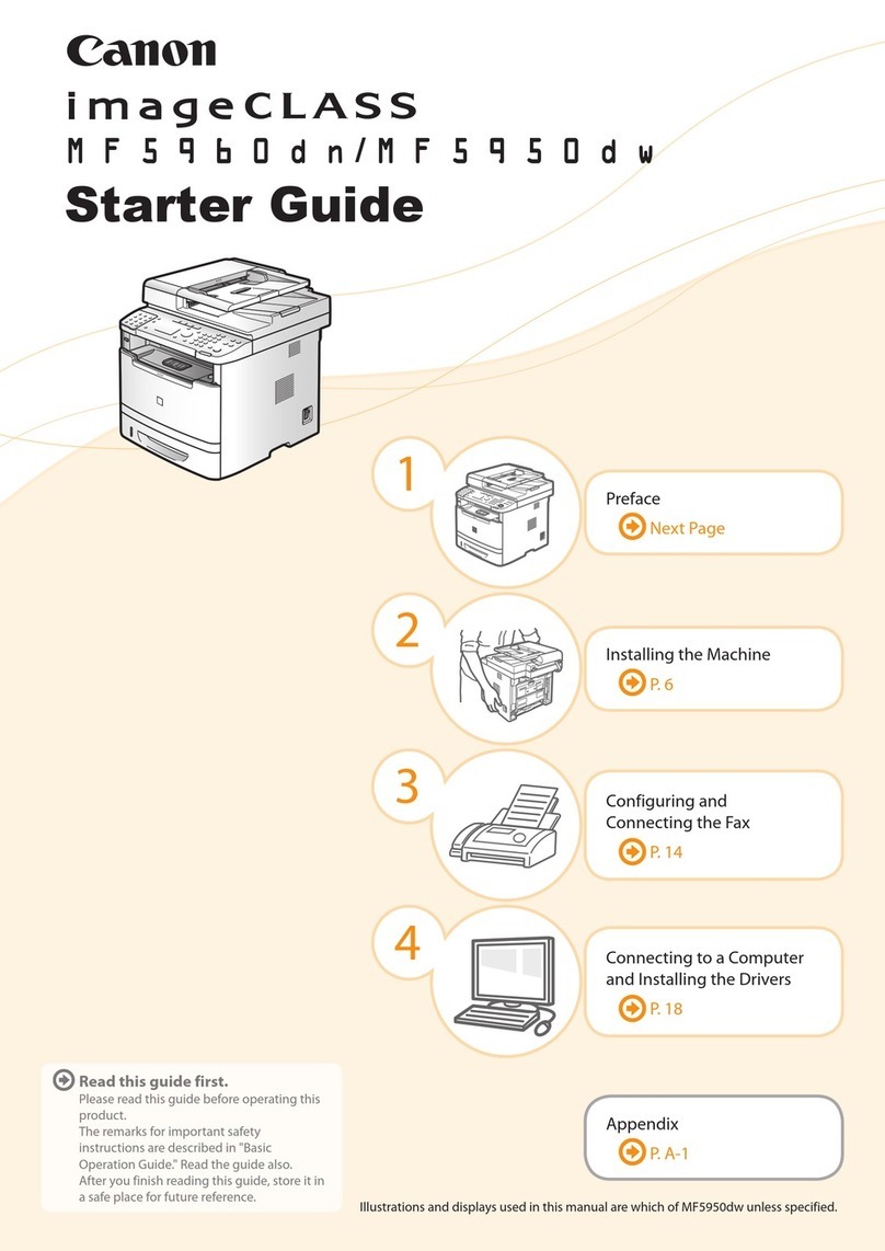 Canon imageCLASS MF5950dw Safety guide